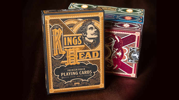 King's Head (Black and Gold Foil) Playing Cards  by Joker and the Thief