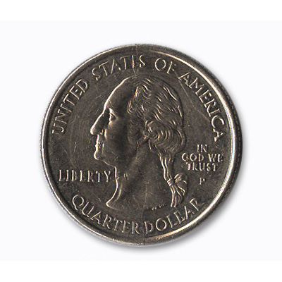 Quarter Dollar Coin Normal one roll of 40 coins