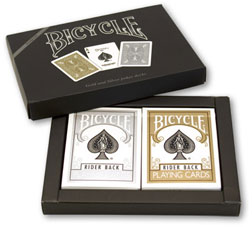 BICYCLE - PRESTIGE Gold And Silver Back Set